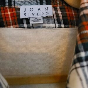 Joan Rivers Multicolor Plaid Top
